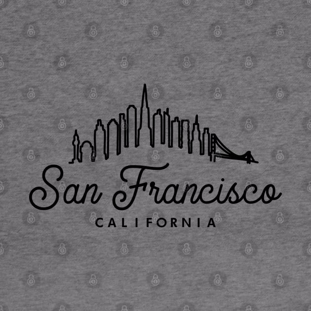 San Francisco CA Skyline by Vectographers